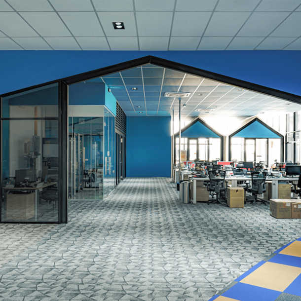 Interior Commercial Blue Space Freshen