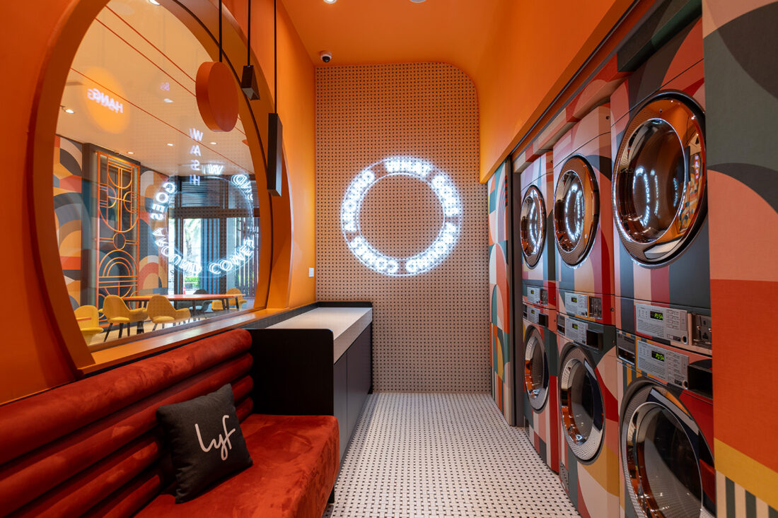 Long stays or short, the WASH & HANG allows for laundry and pressing services at your leisure