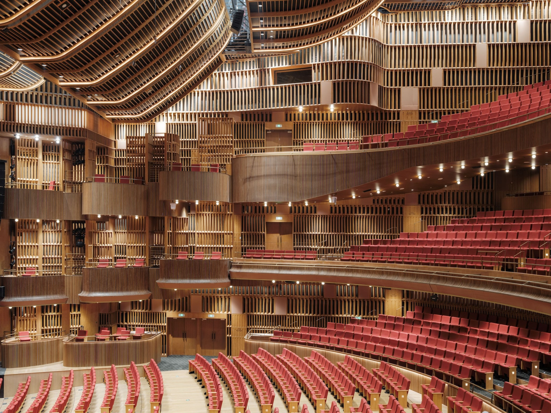 Neri&Hu reimagine the ostentation of entertainment venues with a wooden ...