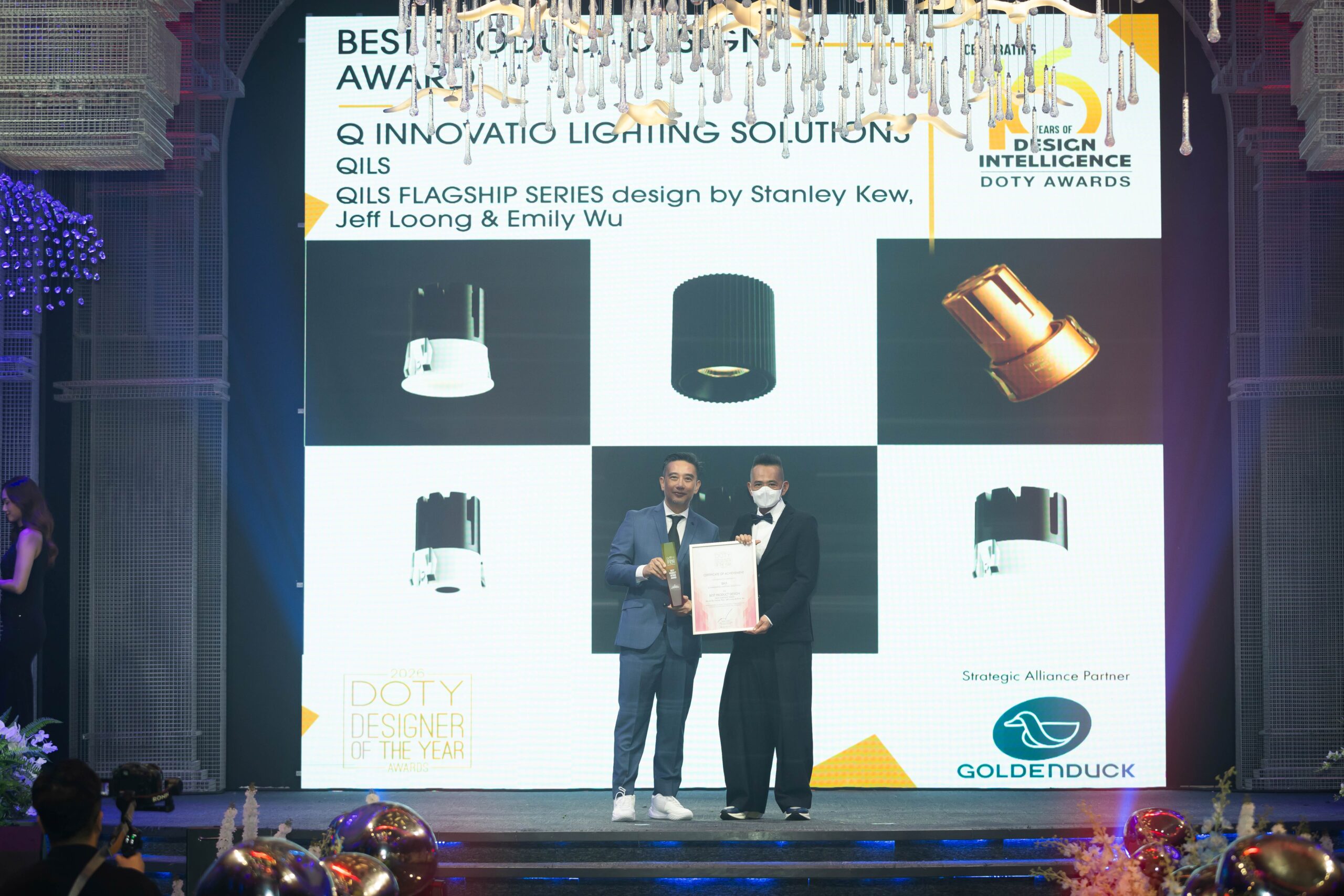 DOTY 2026 Best Product Design: QILS Flagship Series by Q Innovatio Lighting Solutions